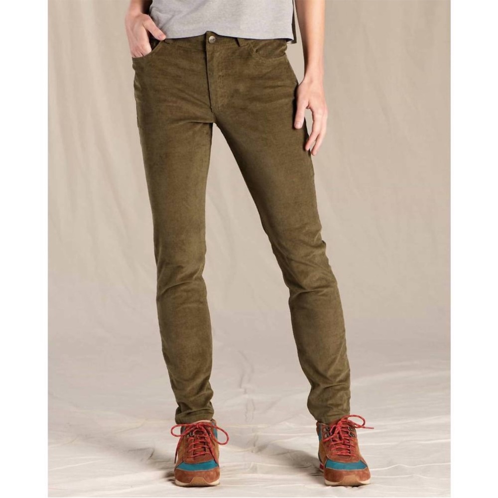 NEW TOAD&CO karuna cord 5 pocket skinny pant fir size 0 NWT Green Corduroy